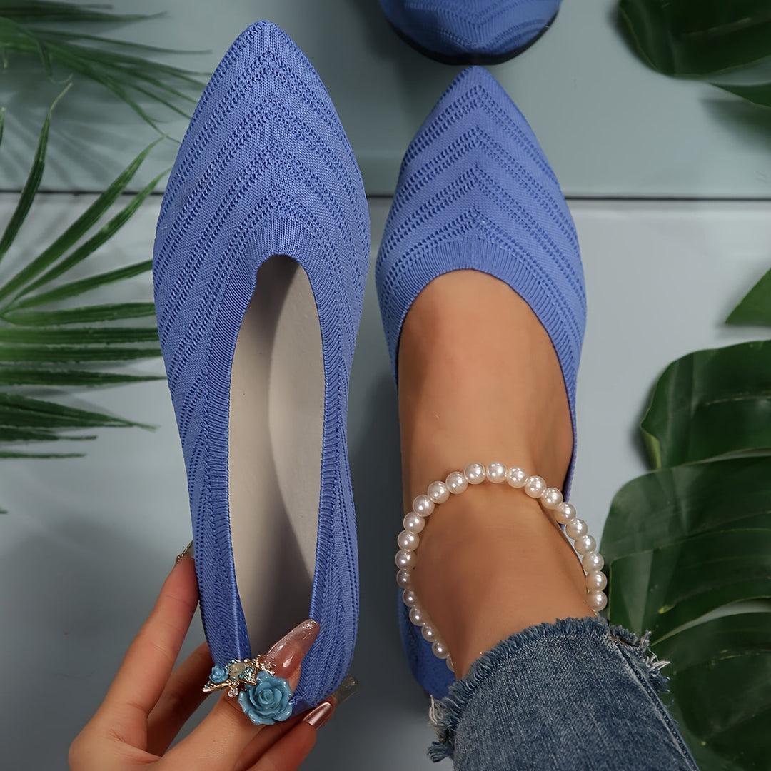 Heidi-Mode | Ballerinas für Damen Slip On Atmungsaktive Wohnungen