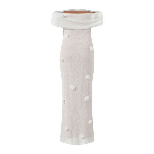 Heidi Mode | Kleid mit Blumenschulter