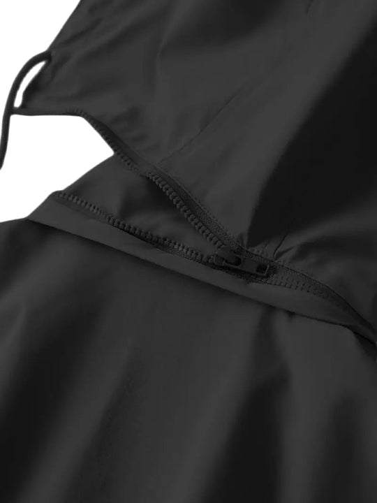 Heidi-Mode | Wasserdichte Outdoor Regenjacke mit Druck und Kapuze für Frauen