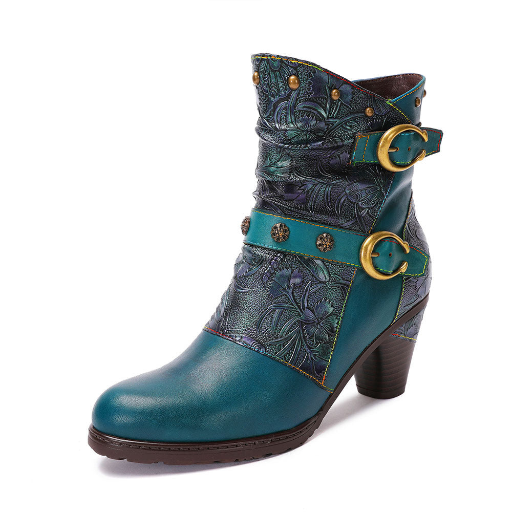 Heidi-Mode | Retro Frauen Stiefel Bohemian Damen Schuhe
