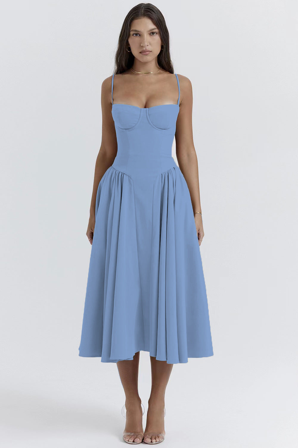 Heidi-Mode | Kleid Sleek Rückenauschnitt Sling Kleid