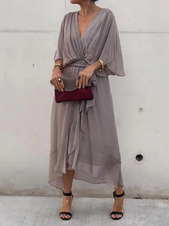 Heidi-Mode | Elegantes Chiffon Midikleid