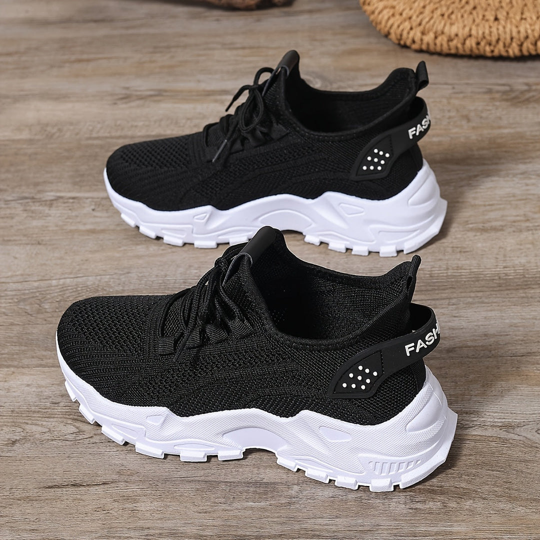 Heidi-Mode | Bequeme Atmungsaktive Knit Sneakers für Damen