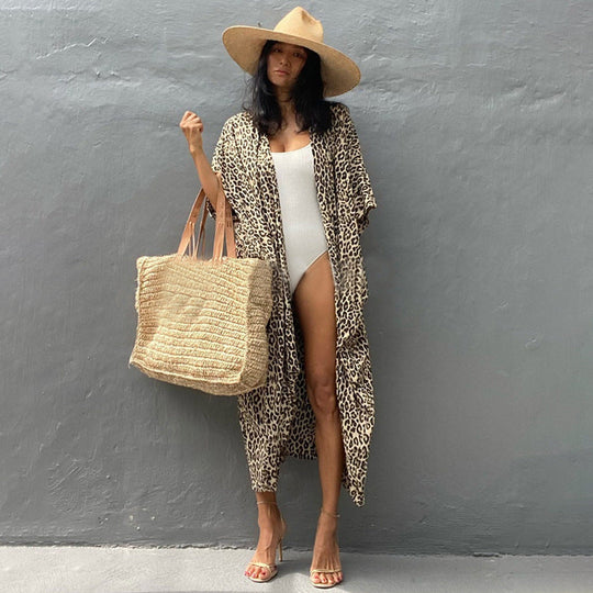 Heidi-Mode | Glamouröse Sonnenschutz Resort Strandkleid Cover Up