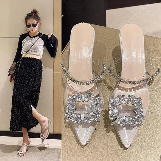 Heidi-Mode | Damen Pumps mit Strass