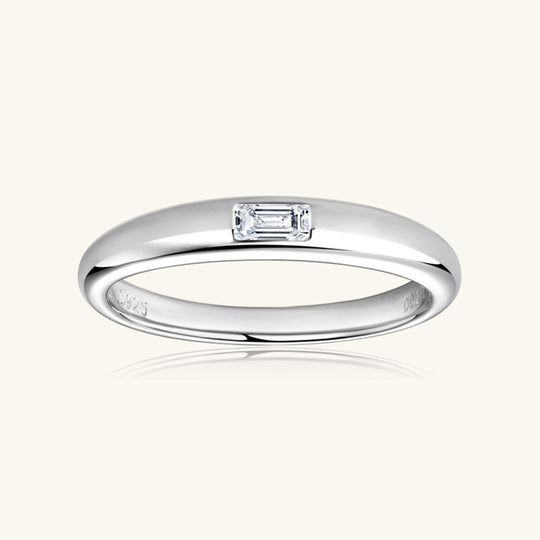 Heidi-Mode | 925 Sterling Silber Eingelassener Moissanite Ring
