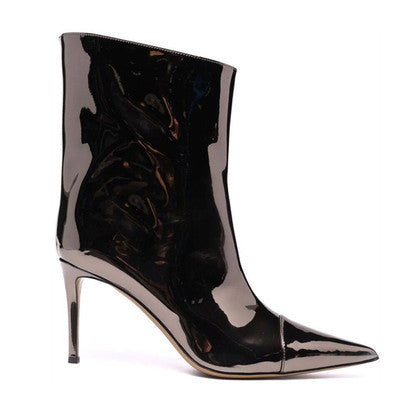 Heidi-Mode | Nachtclub Ankle Boots Spitzefersen 9Cm Magic Paint Leder