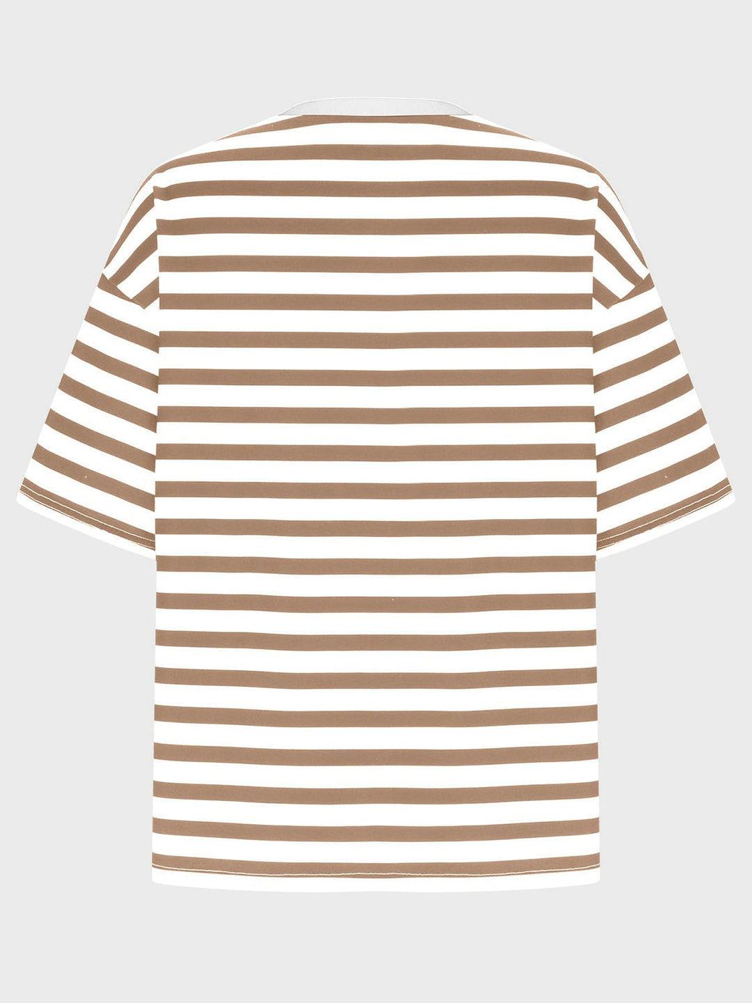 Heidi-Mode | Gestreiftes Rundhals-Halbarm-T-Shirt