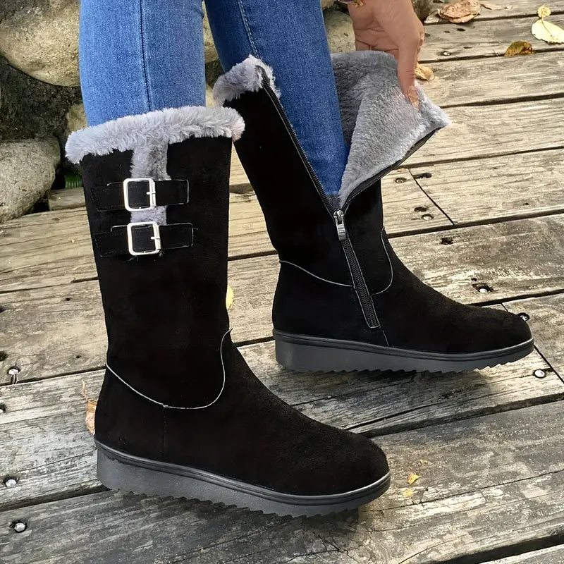 Heidi-Mode | Stilvolle und Bequeme Wanderschuhe mit Futter aus Kunstfell