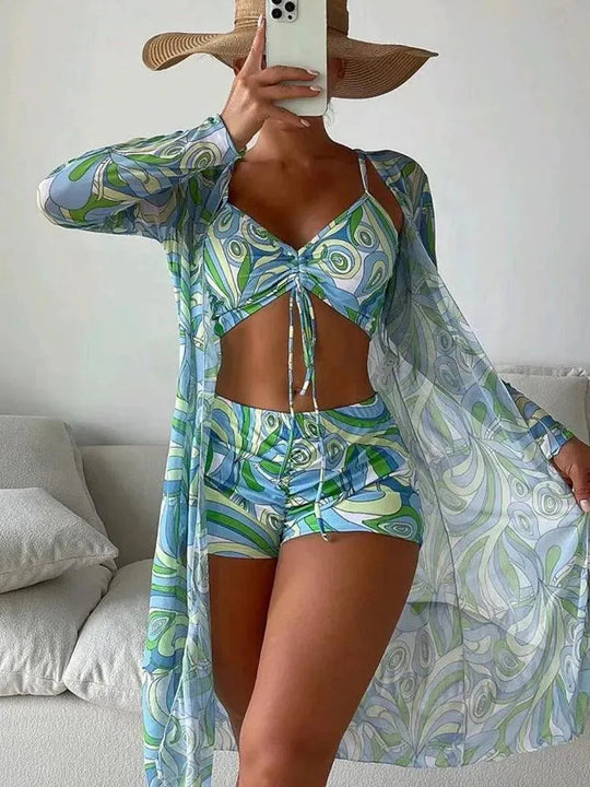Heidi-Mode | Driedelige bikini zwempak voor vrouwen