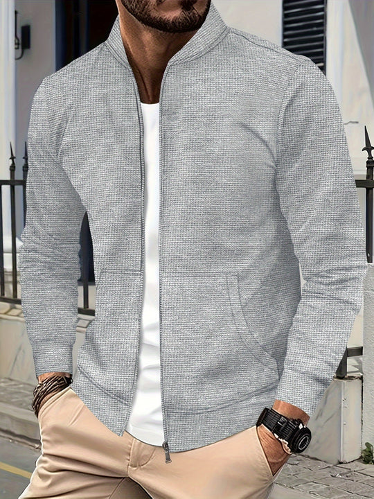 Heidi-Mode | Elegante Jacke mit Reißverschluss Baumwollmischung Stilvoll und Bequem