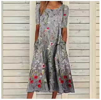 Heidi-Mode | Modische Damenkleidung aus Baumwoll-Leinen mit Taschen