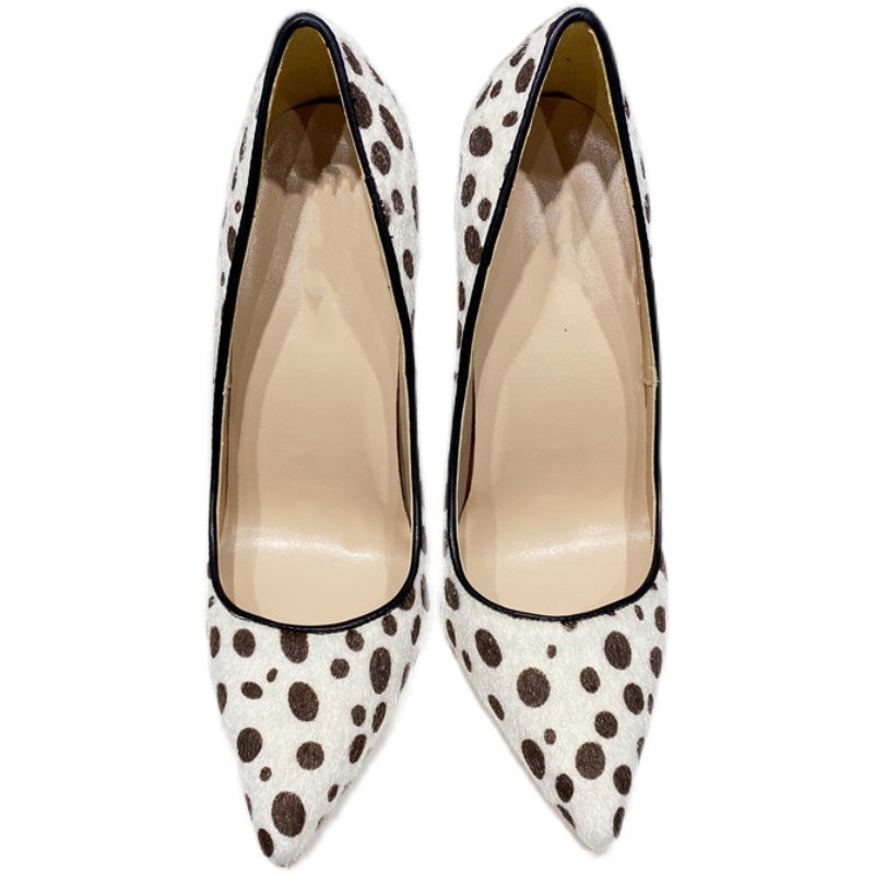 Heidi-Mode | Damen Neue Pferdehaar High Heels Schuhe