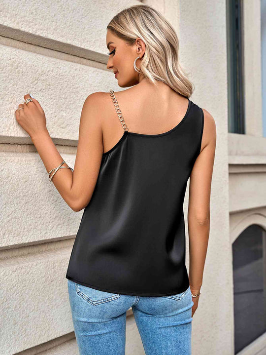 Heidi-Mode | Ketten Detail Cowl Neck Cami