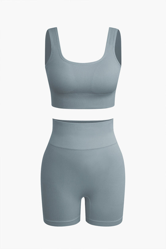 Yoga-Tanktop und Shorts-Set