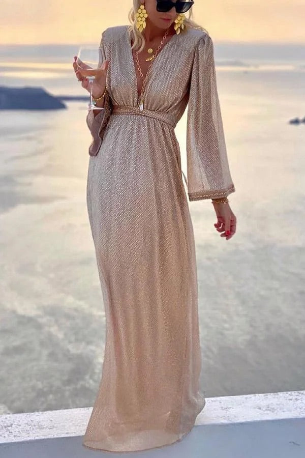 Heidi-Mode | Twinkle und Shine Glockenärmel Cocktailparty Kleid