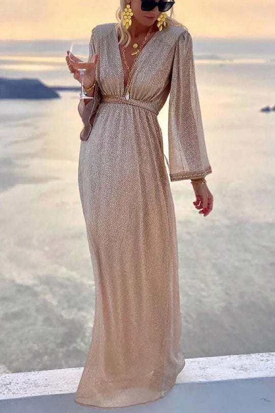 Heidi-Mode | Twinkle und Shine Glockenärmel Cocktailparty Kleid