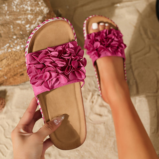 Heidi-Mode | Moderne Flache Schuhe aus Material und Gummi, Rutschfest, Gold