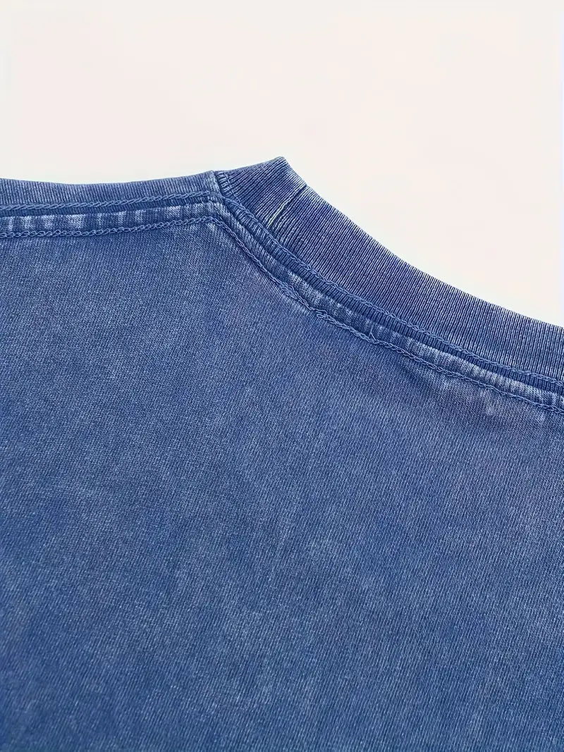 Heidi-Mode | Baumwoll-T-Shirt mit Rundhalsausschnitt