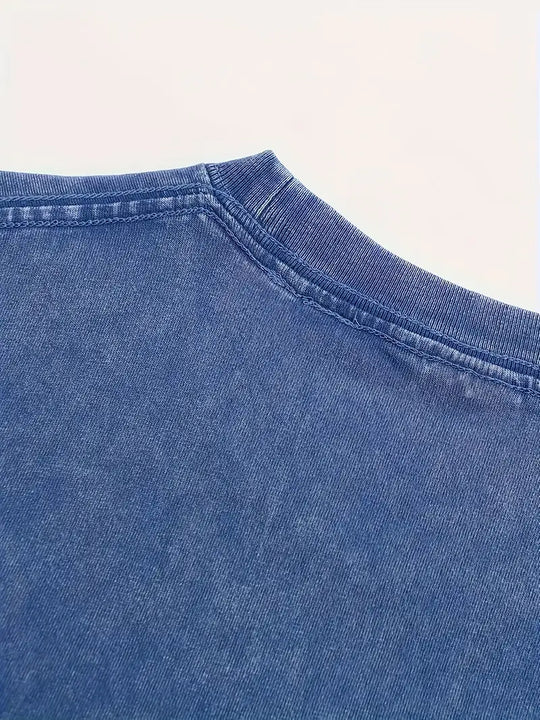 Heidi-Mode | Baumwoll-T-Shirt mit Rundhalsausschnitt