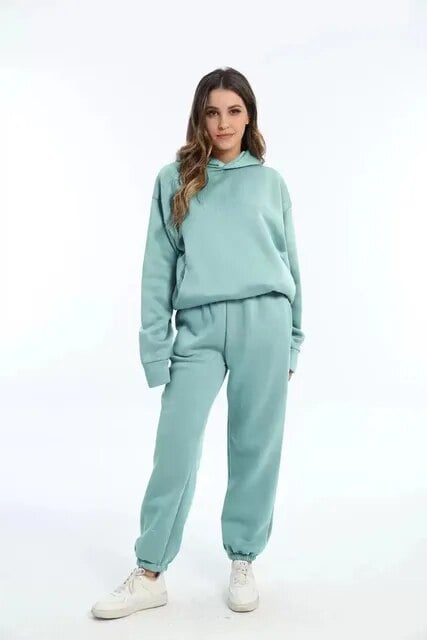 Heidi-Mode | Lässiger Weinlese Übergröße Jogginganzug mit Kapuze für Damen Ideal für Den Sommer