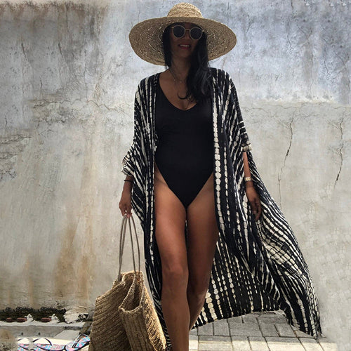 Heidi-Mode | Glamouröse Sonnenschutz Resort Strandkleid Cover Up