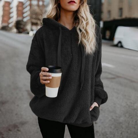 Heidi-Mode - Lässiger Winterwärmer Flauschiger Hoodie für Frauen