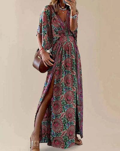 Bohemian Schlitzkleid