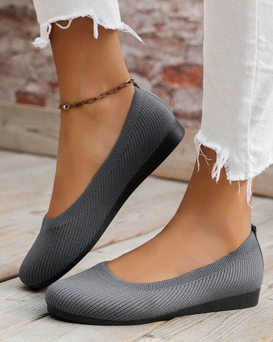 Heidi-Mode | Atmungsaktive Flache Schuhe mit Runden Zehen