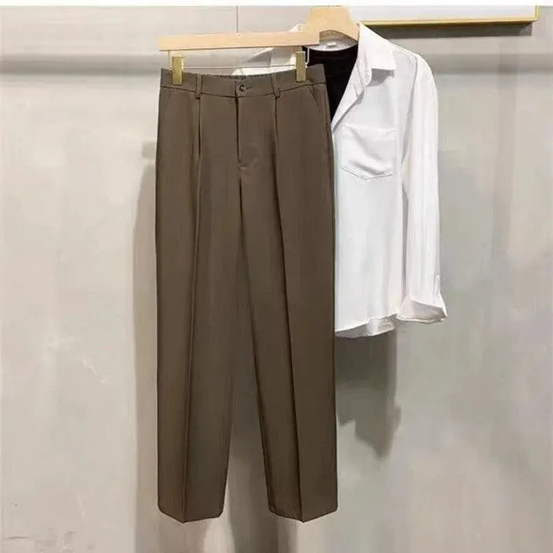 Heidi-Mode | Eenvoudige, kreukvrije, effen kleur pantalon