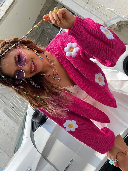 Heidi-Mode | Bestickte Weste mit Blumen