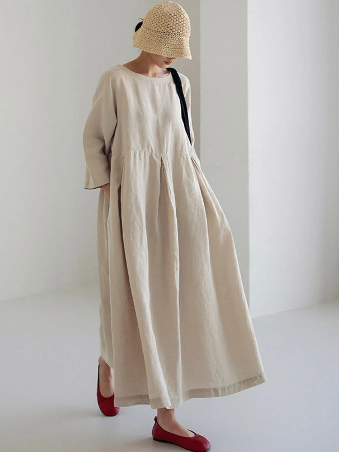 Luftiges Freizeitkleid mit Taschen