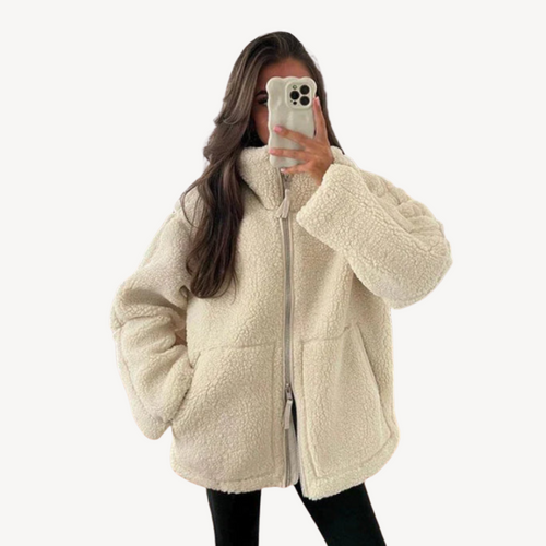 Heidi-Mode | Damen Bequeme Zip-Up Fleecejacke