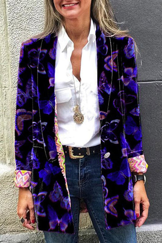Heidi-Mode | Für Eternity Wende Retro Druck Blazer