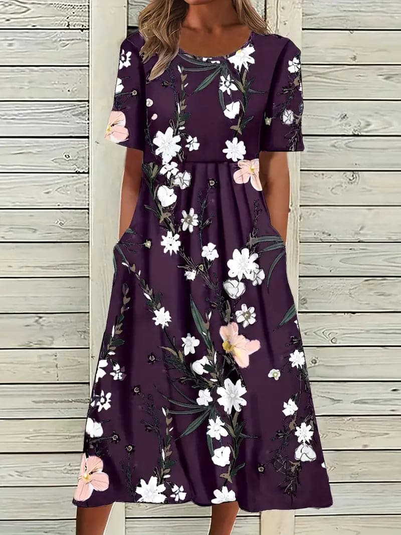 Kleid mit Blumenmuster für Damen