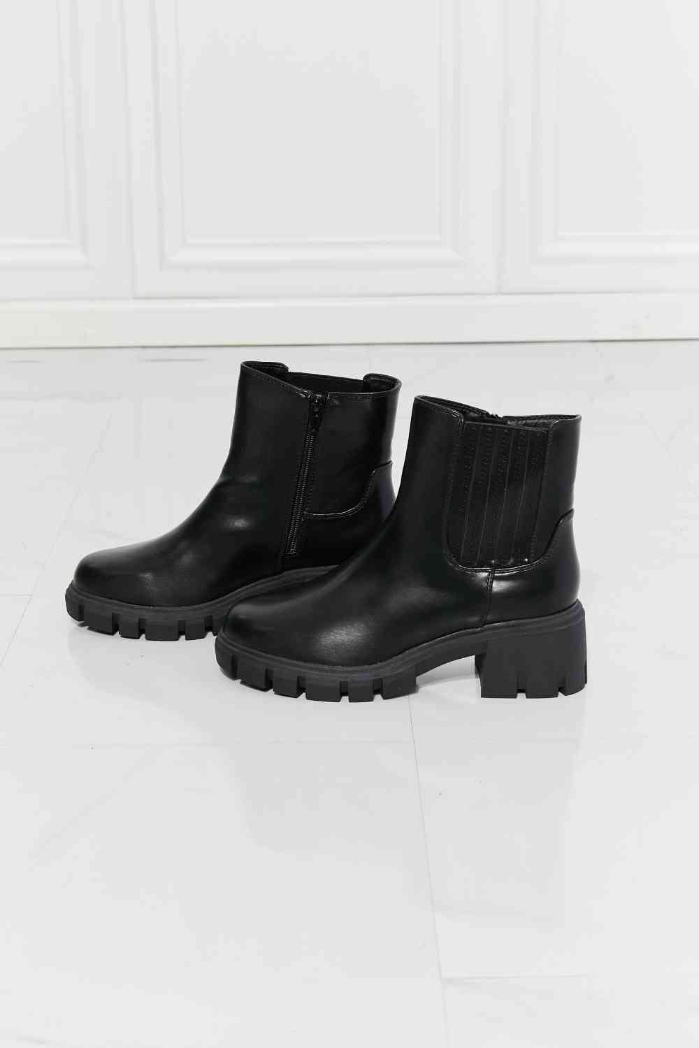 Heidi-Mode | Mmshoes Was Es Braucht Lug-Sohle Chelsea-Stiefel In Schwarz