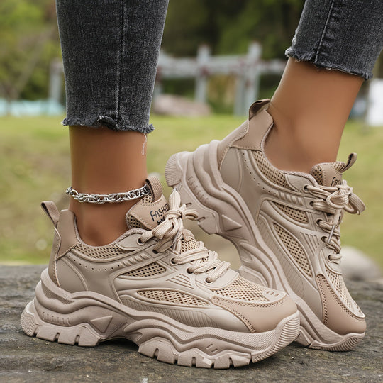 Heidi-Mode | Bequeme Beige Sneaker