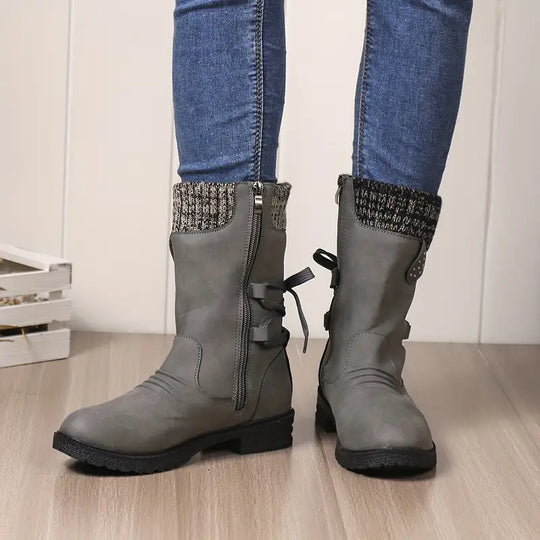 Heidi - Unifarbene Stiefel für Damen