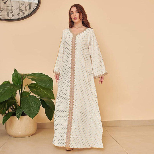 Heidi-Mode | Eid Kleid 11 Farboptionen Mittlerer Osten Türkisch Marokkanisch Frauen Bronze Luxus Kaftan Kaftan Kleid