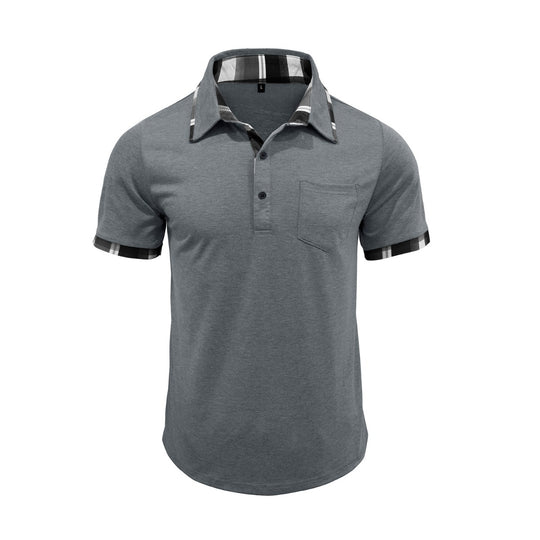 Heidi Mode | Kurzärmeliges POLO-Hemd mit kariertem Revers