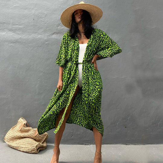 Heidi-Mode | Glamouröse Sonnenschutz Resort Strandkleid Cover Up