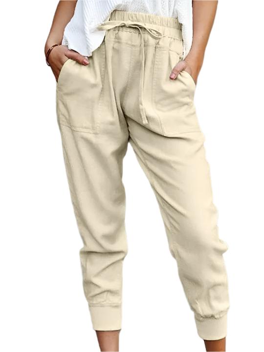 Heidi-Mode | Cotto Leinen Taschenhose Jogger