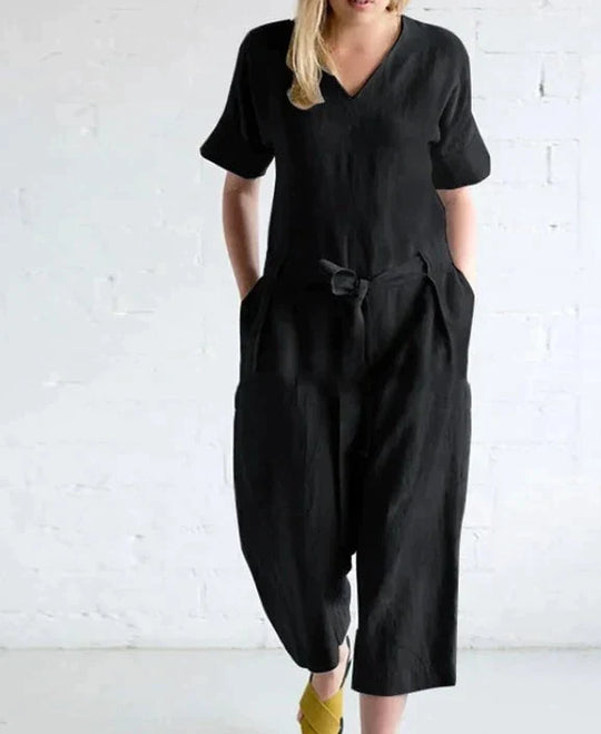 Jumpsuit aus hochwertigem Leinen