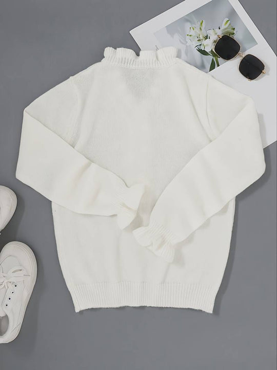 Heidi-Mode | Stylischer Pullover mit V-Ausschnitt für Damen Trendy und Bequem