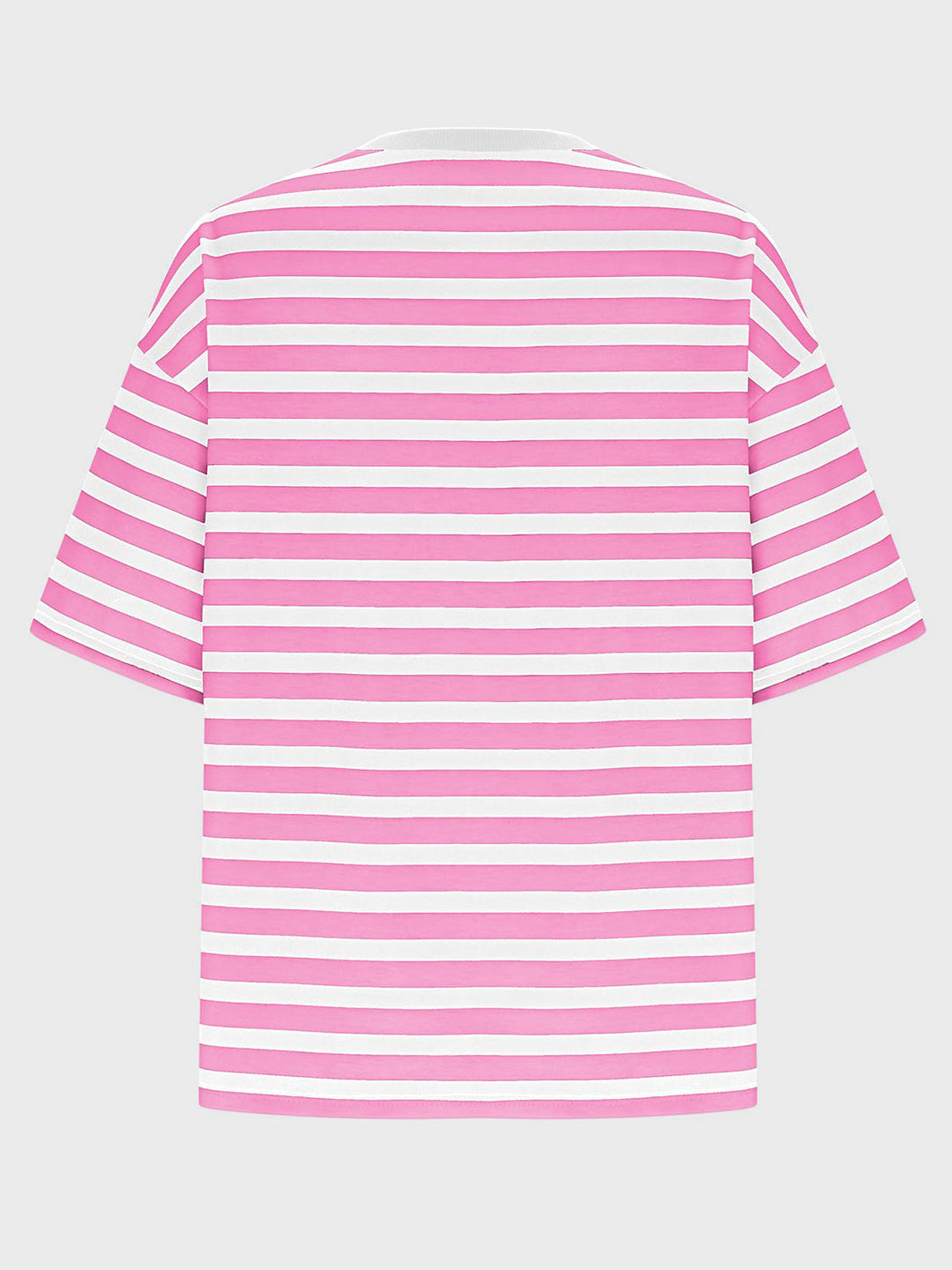 Heidi-Mode | Gestreiftes Rundhals-Halbarm-T-Shirt