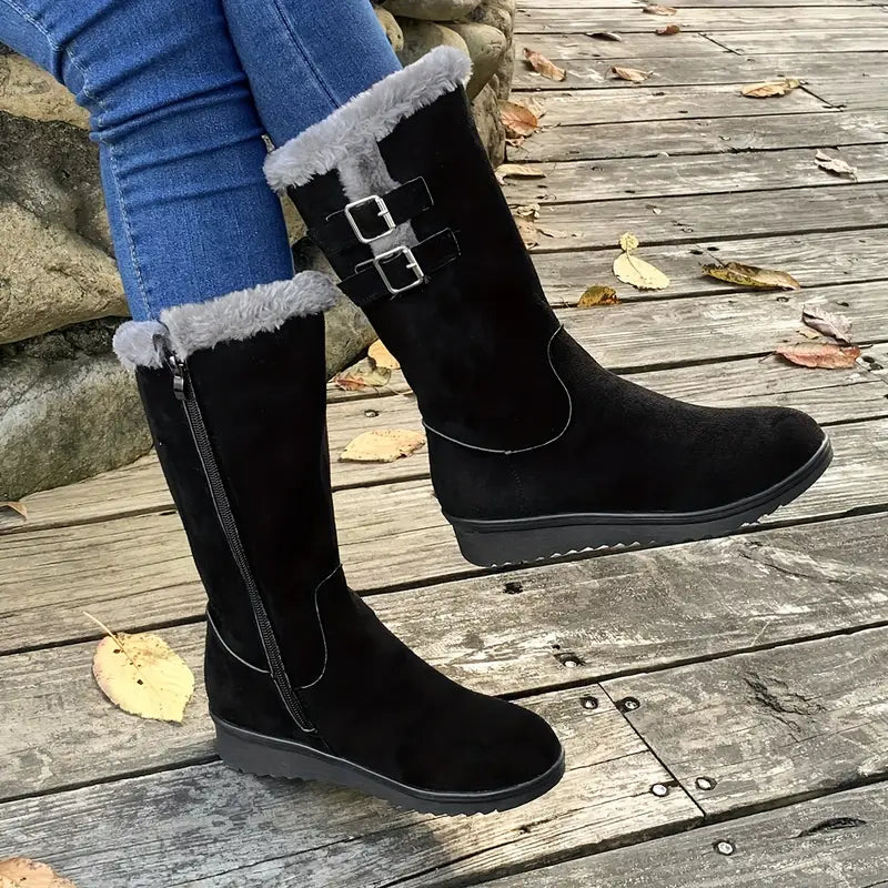 Heidi-Mode | Stilvolle und Bequeme Wanderschuhe mit Futter aus Kunstfell