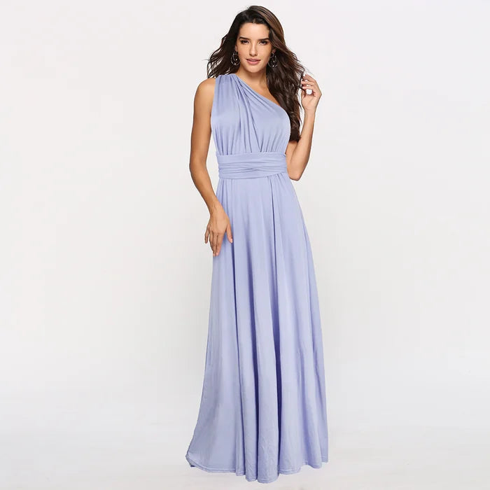 Damen Elastisches Wickelkleid mit Riemen für perfekte Passform