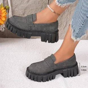 Heidi-Mode | Damen Mokassins mit Plateau