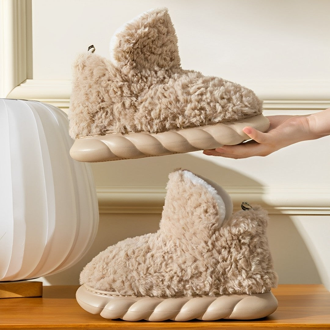 Heidi-Mode - Pantoffelstiefel mit dicker Sohle