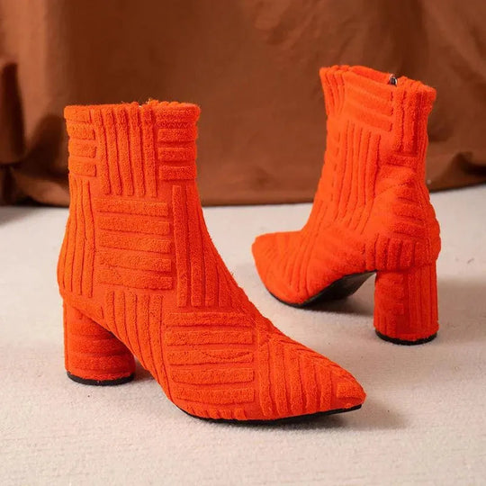 Heidi-Mode | Spike boots with zipper